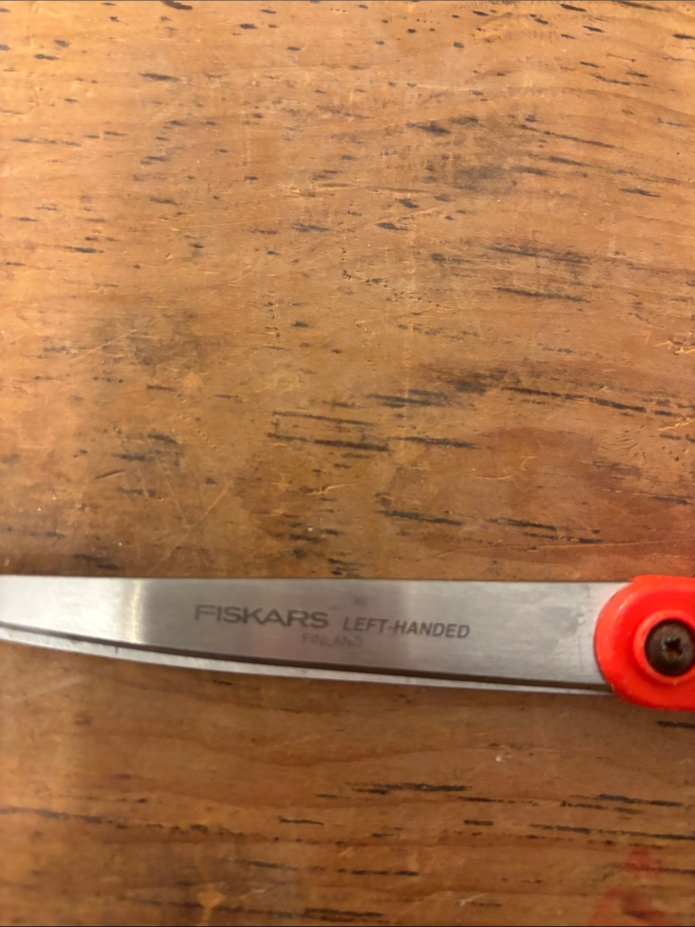 Fiskars Left-Handed Red Handled Scissors - Picture 2 of 6